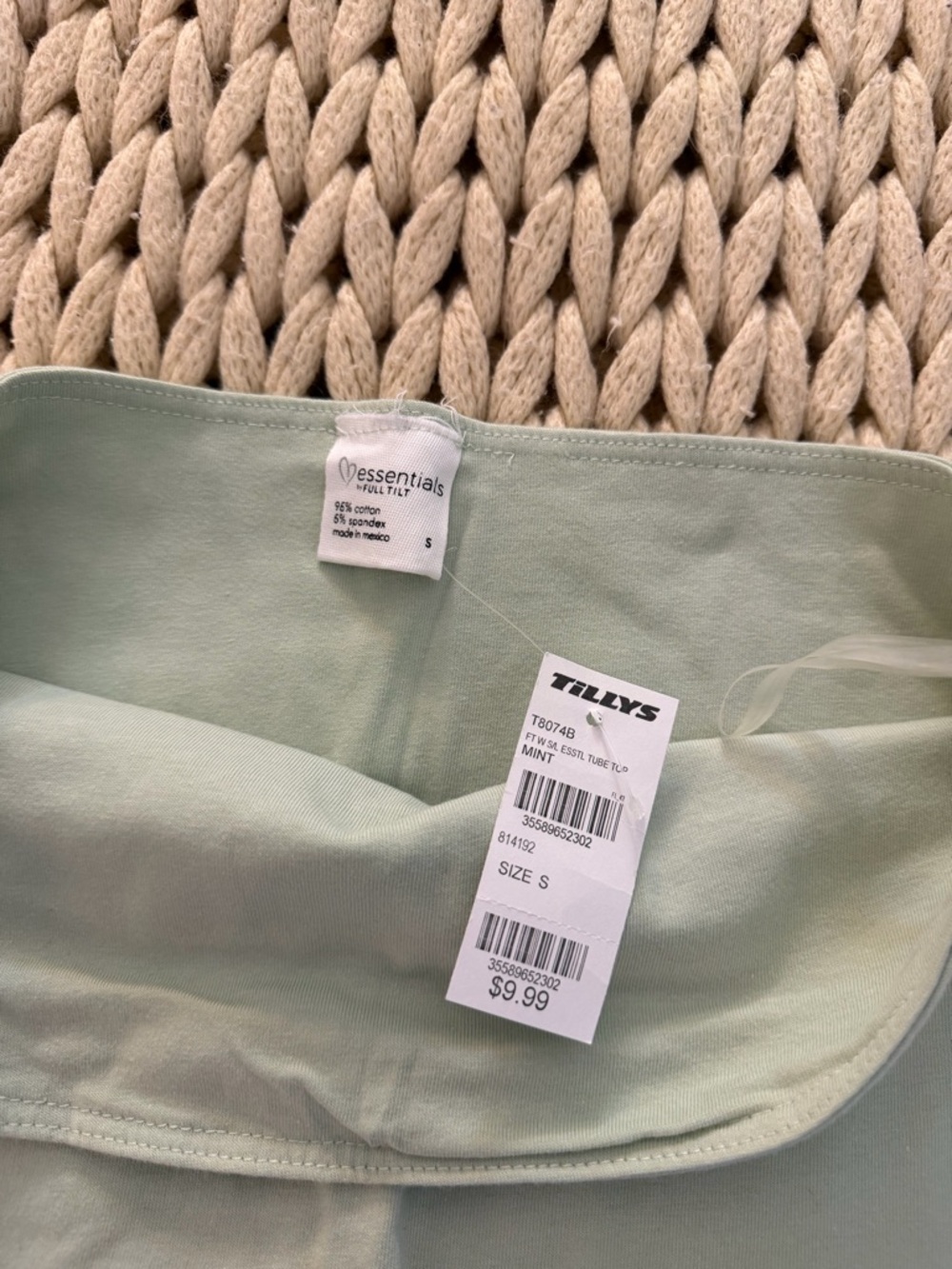 seafoam green tube top - Picture 2 of 2